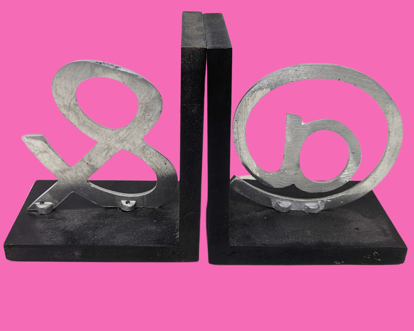 Bookends Signs @ and &