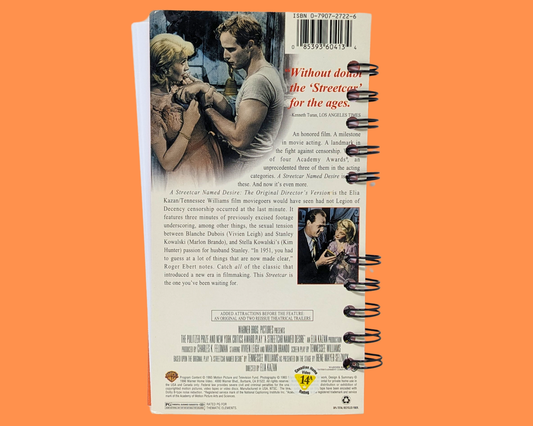 A Streetcar Named Desire VHS Movie Notebook