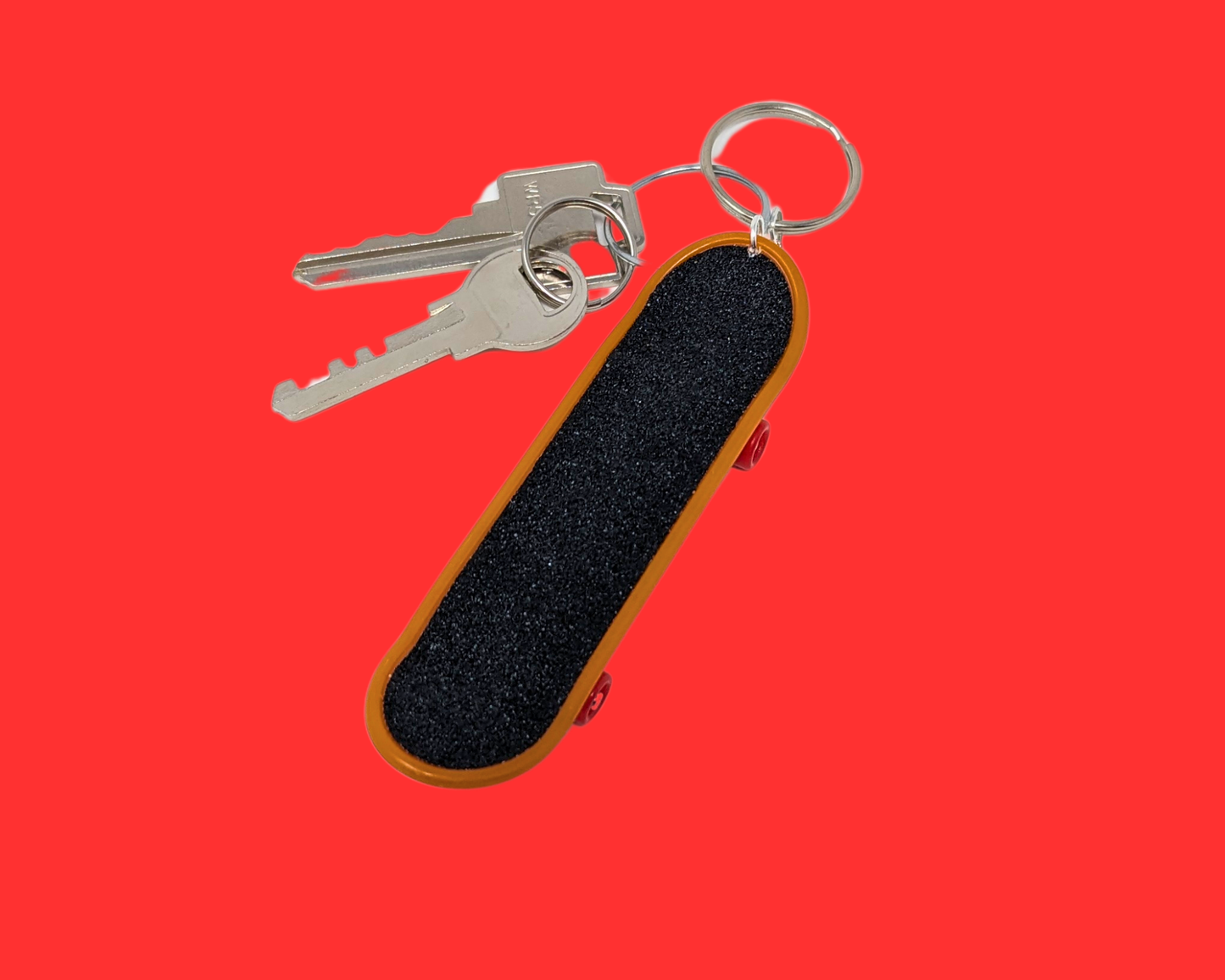 Handmade, Upcycled Skateboard Toy Keychain