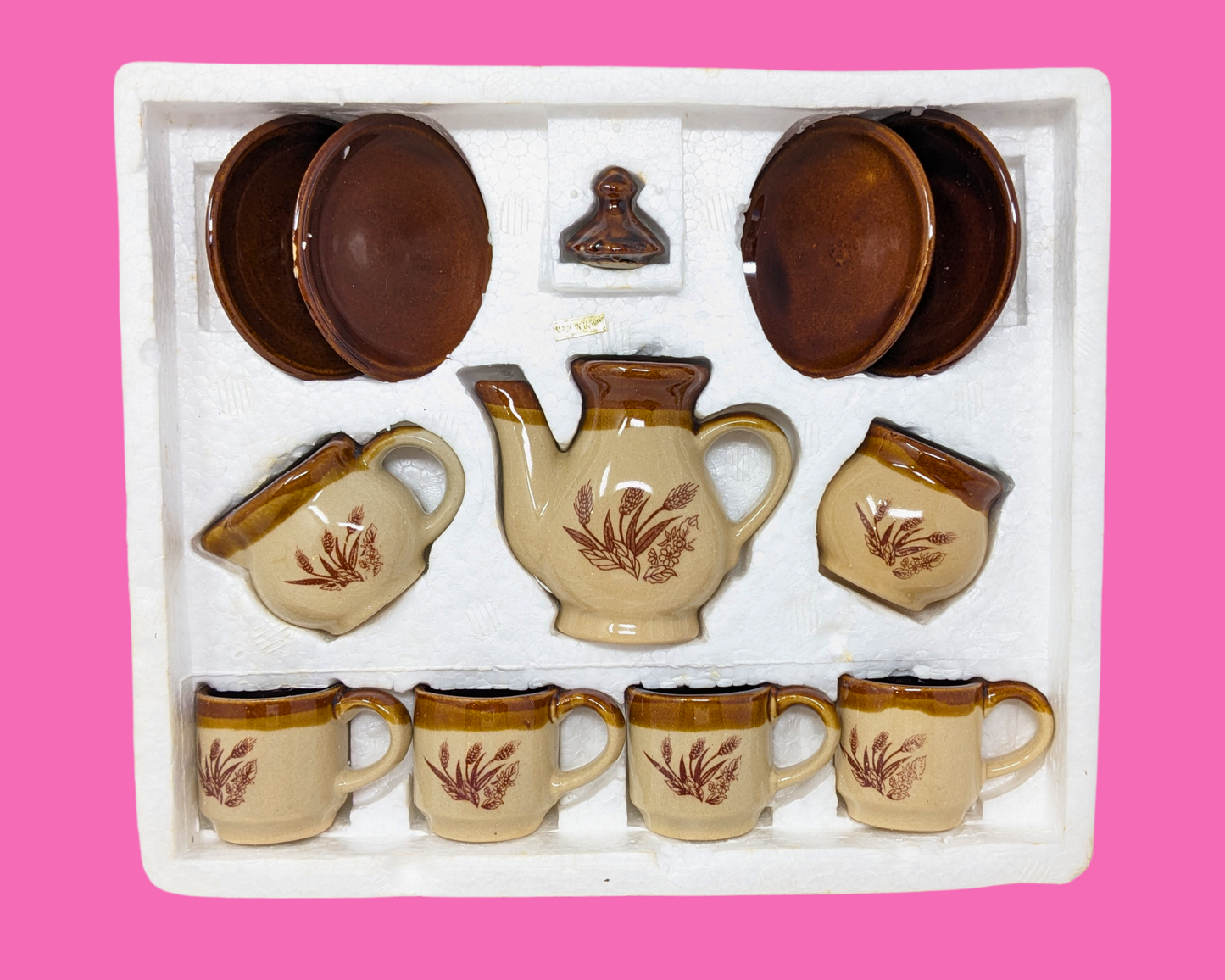 Vintage 1980's Adorable Tea Set in Original Packaging