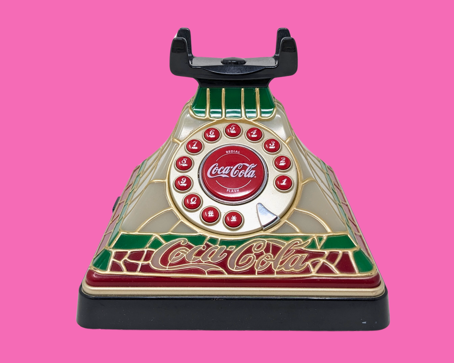 Retro Coca Cola Phone Base, Missing Handset and Wires