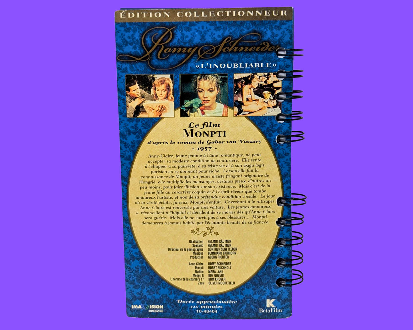 Romy Schneider L'Inoubliable VHS Movie Notebook