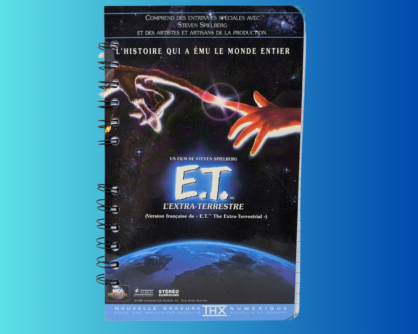 E.T The Extra Terrestrial VHS Movie Notebook