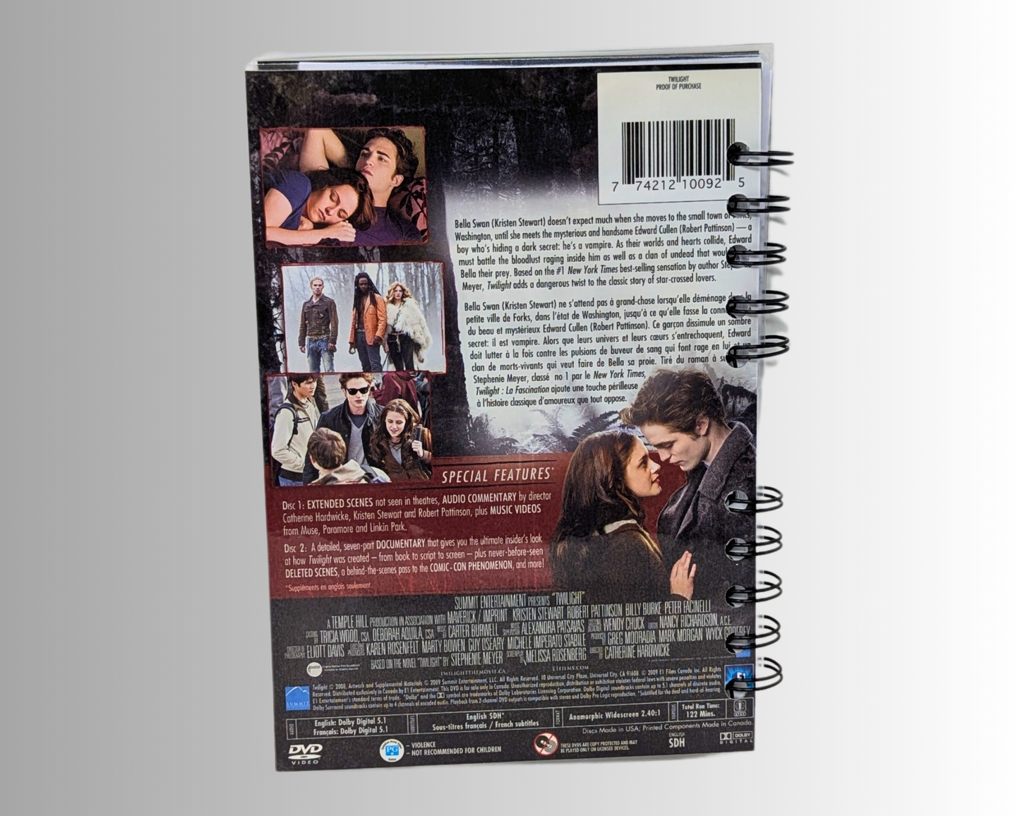 Twilight DVD Movie Notebook