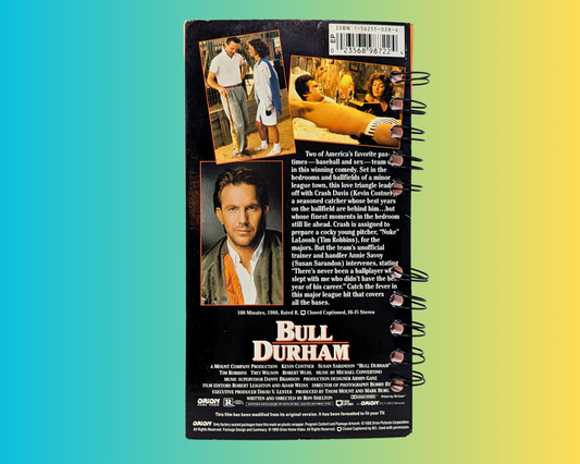 Bull Durham VHS Movie Notebook