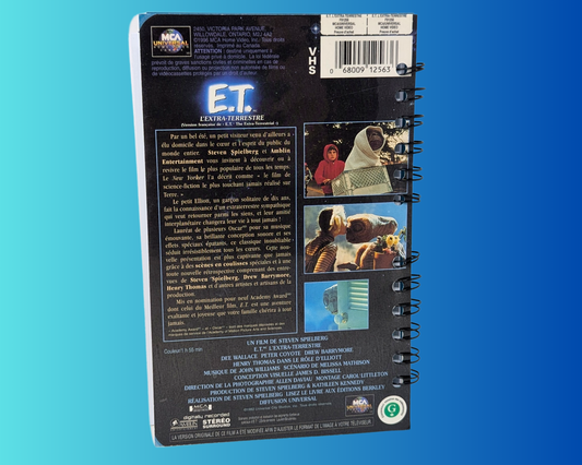 E.T The Extra Terrestrial VHS Movie Notebook