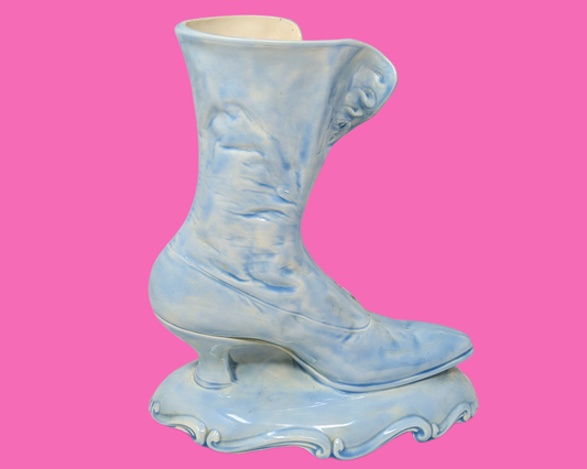 Vintage 1980's Boot Shaped Vase