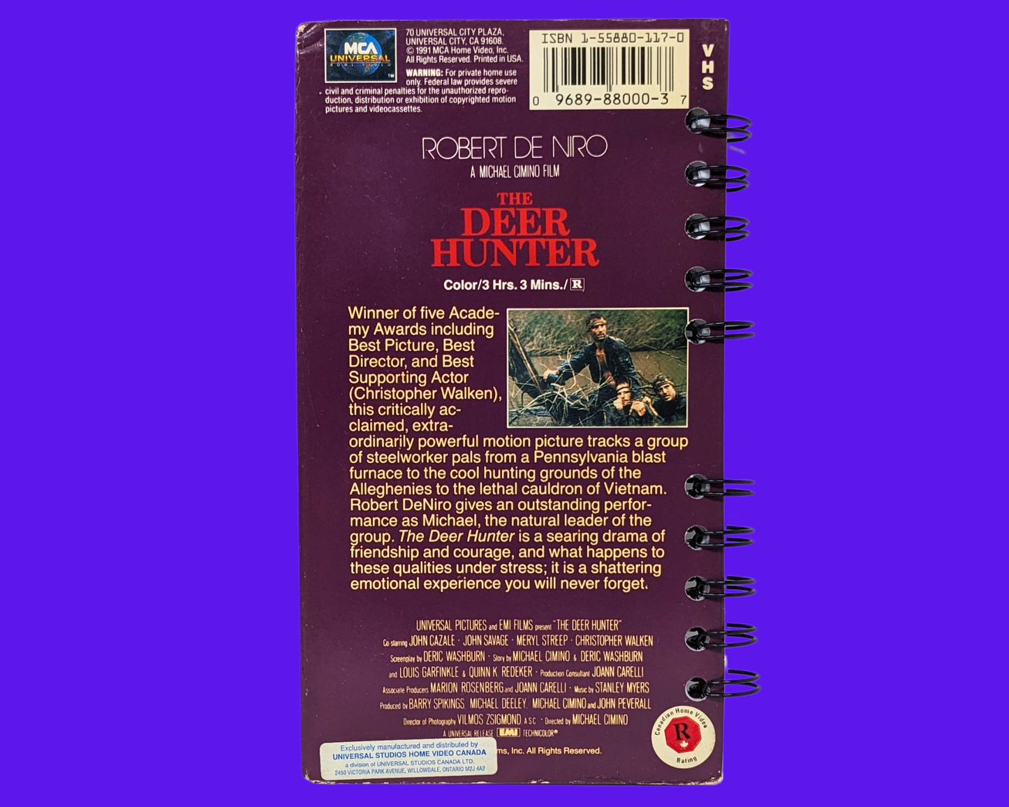 The Deer Hunter VHS Movie Notebook