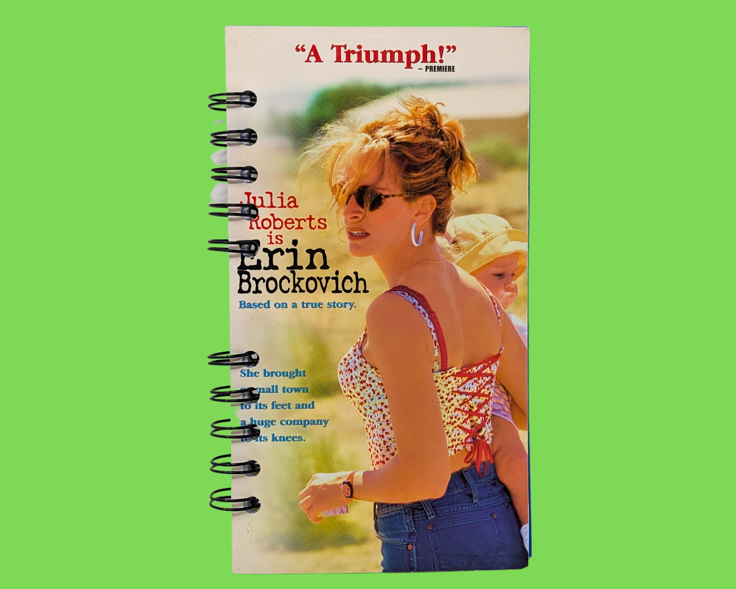 Erin Brockovich VHS Movie Notebook