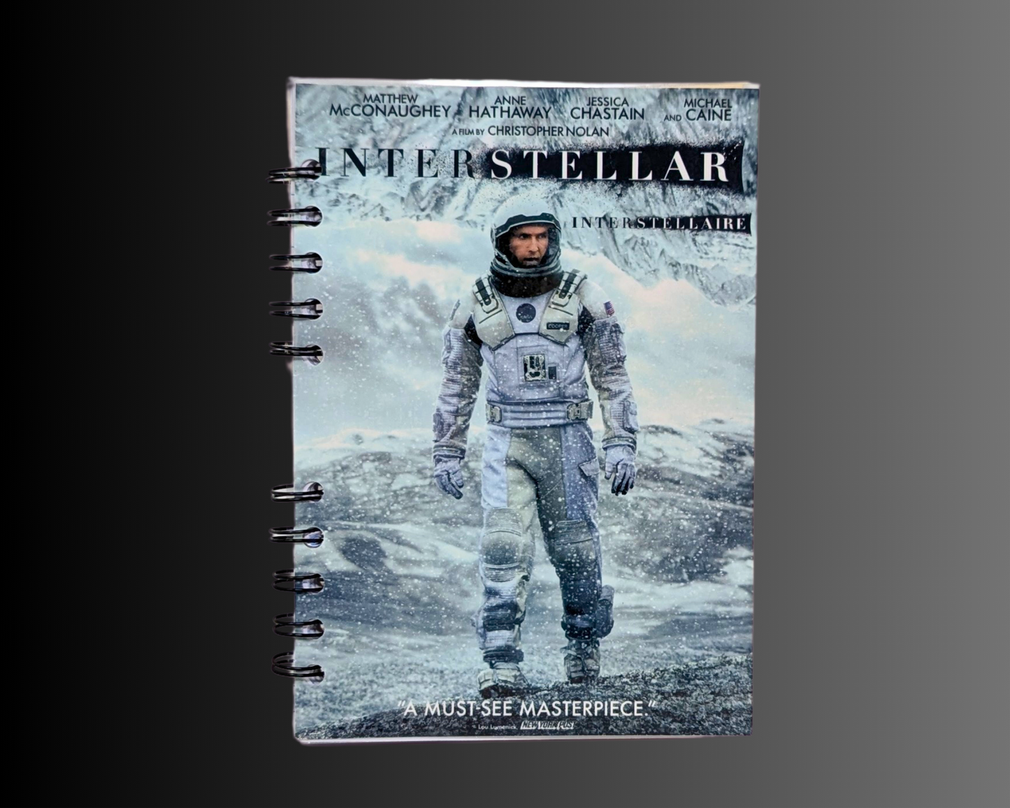 Interstellar DVD Movie Notebook