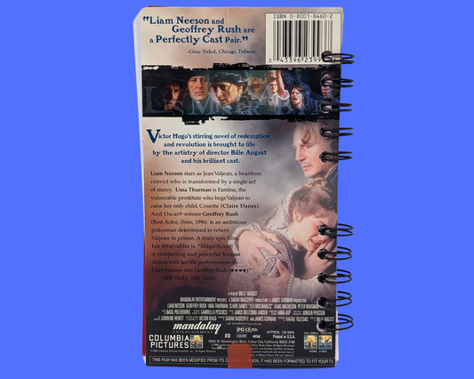 Les Misérables VHS Movie Notebook