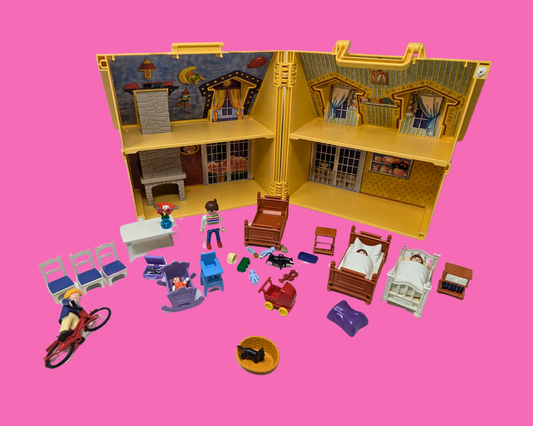 Y2K 2005 Playmobil House with Toy Accessories