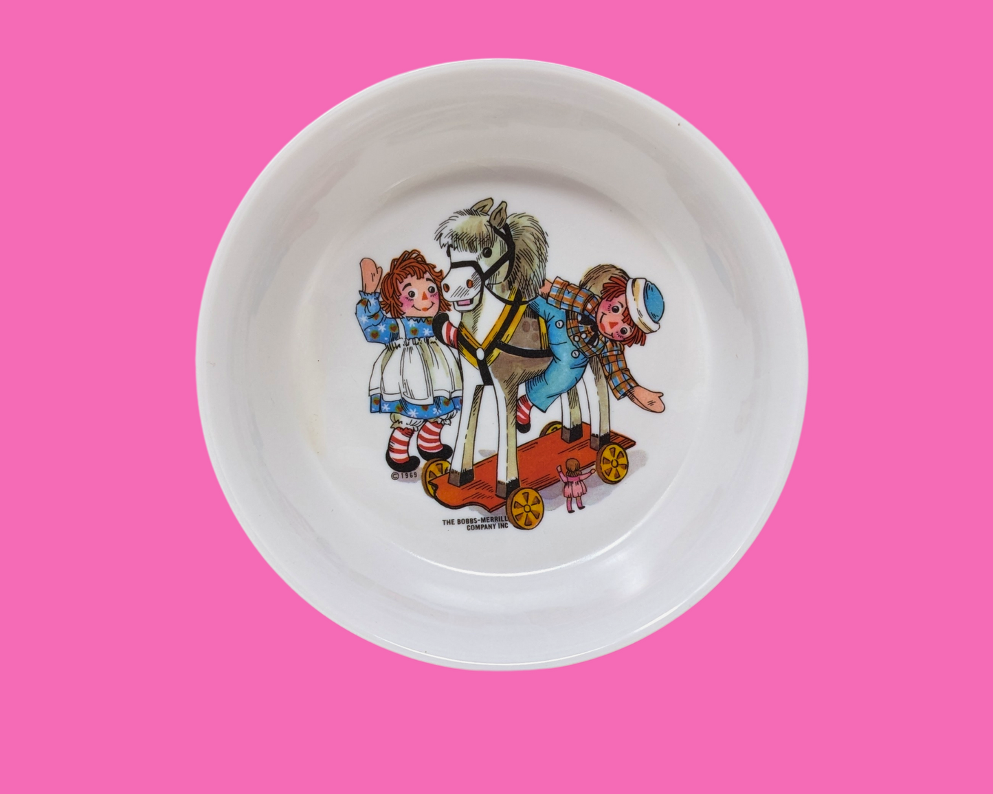 Vintage 1980's Raggedy Ann and Andy Bowl