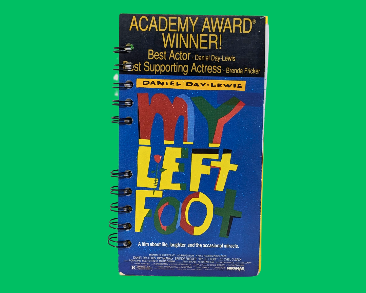 My Left Foot VHS Movie Notebook