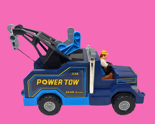 Vintage 1982 Fisher Price Power Tow Truck