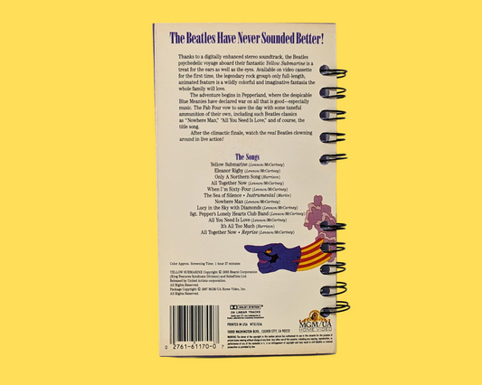 The Beatles Yellow Submarine VHS Movie Notebook