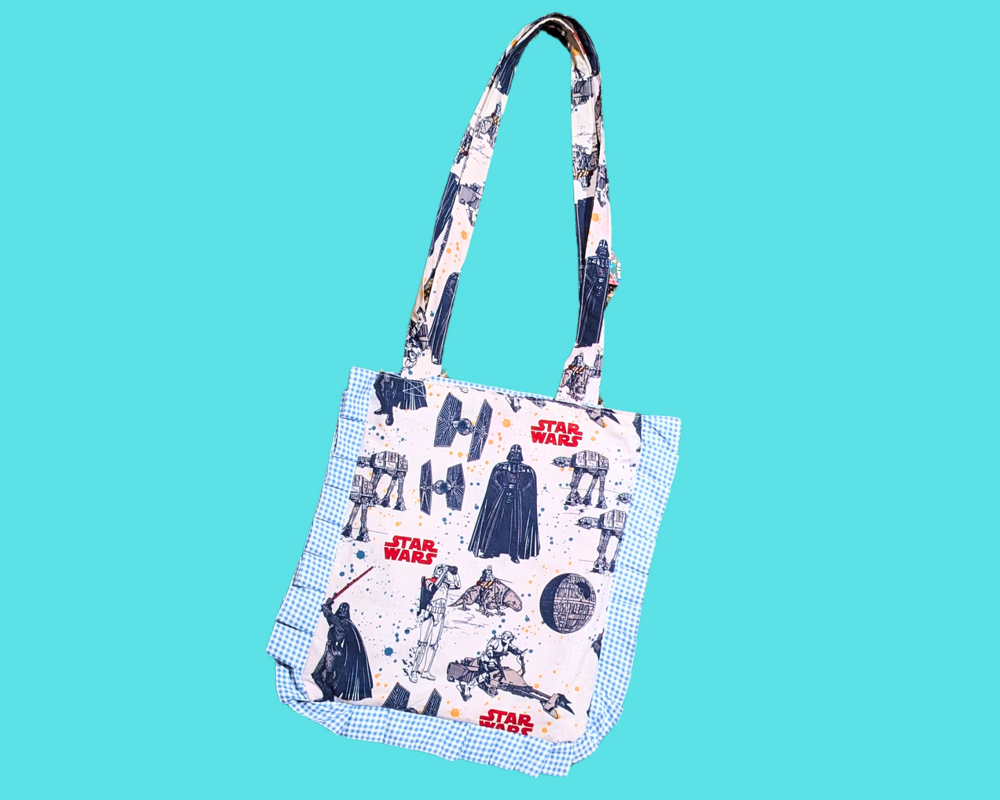 Handmade, Upcycled Star Wars Bedsheet Tote Bag