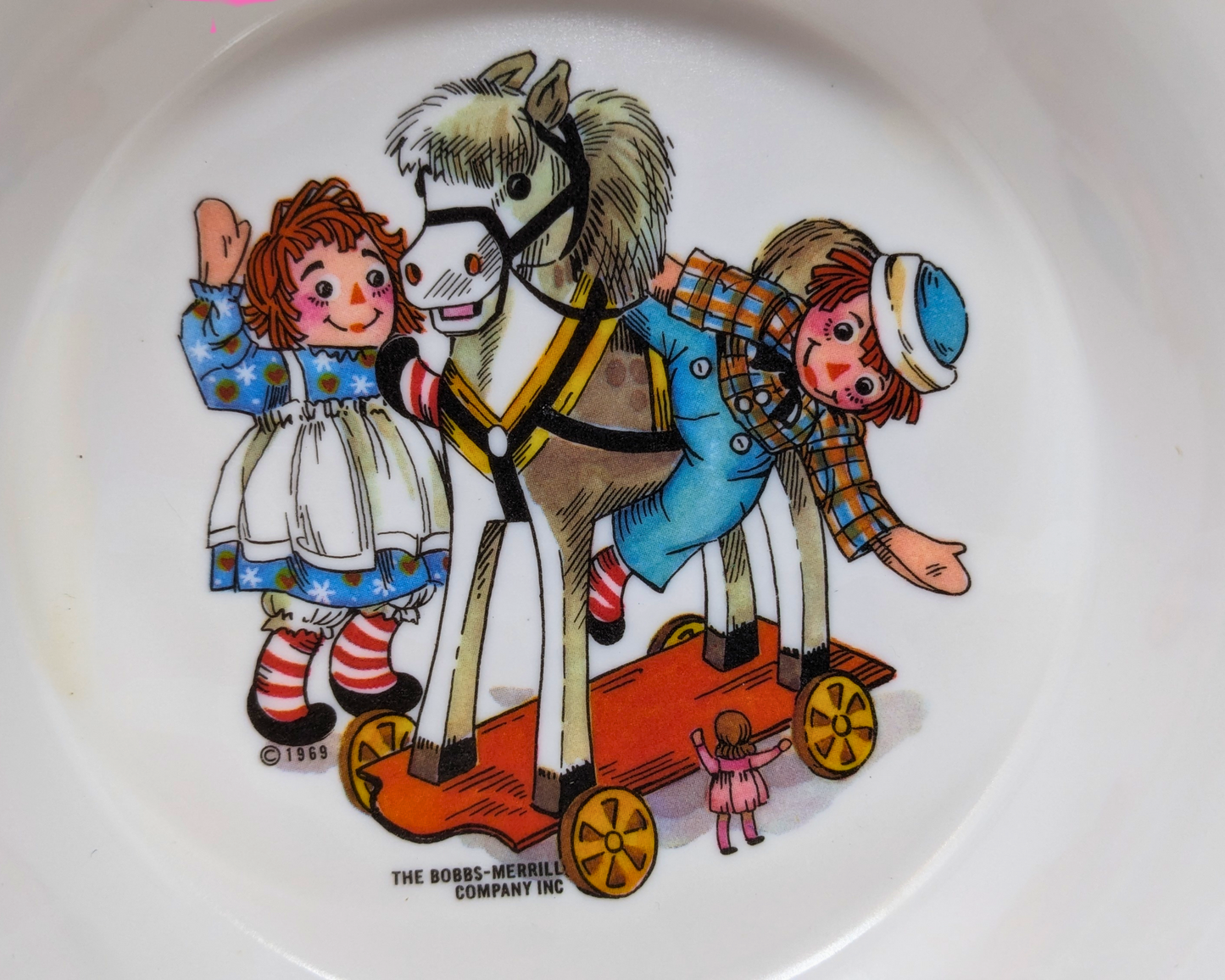 Vintage 1980's Raggedy Ann and Andy Bowl