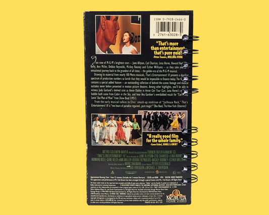 That's Entertainment VHS Movie Notebook