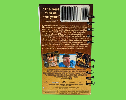 O Brother, Where Art Thou VHS Movie Notebook