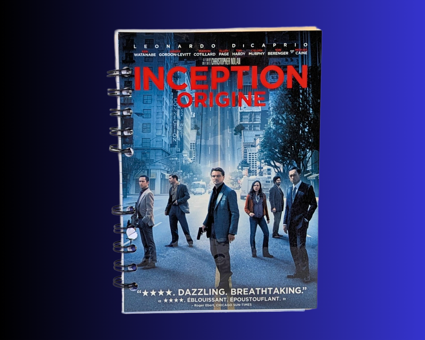 Inception DVD Movie Notebook