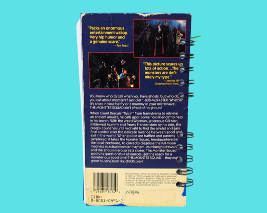 The Monster Squad VHS Movie Notebook