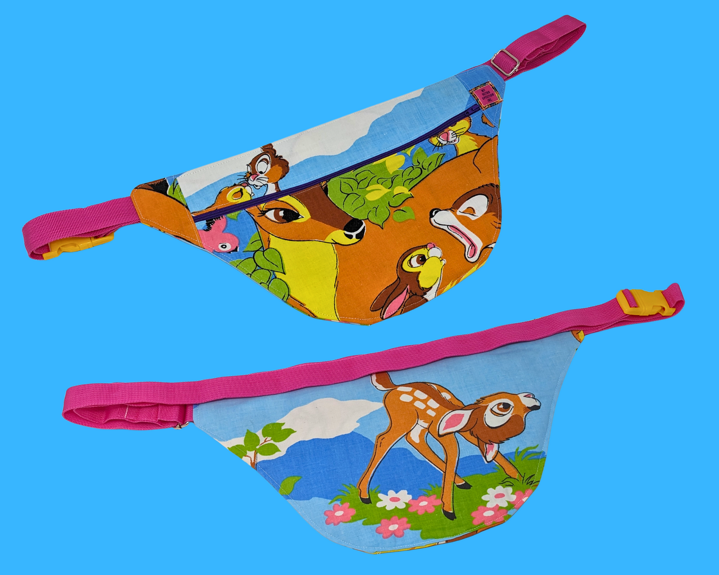 Handmade, Upcycled Disney Bambi Fanny Pack