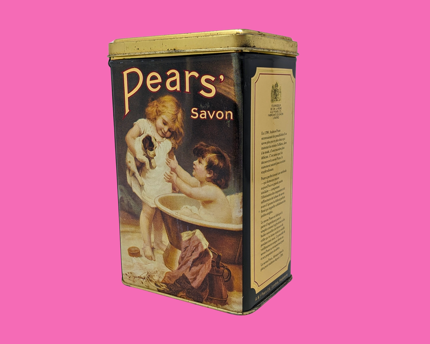 Vintage 1990's Pears' Savon Tin Box