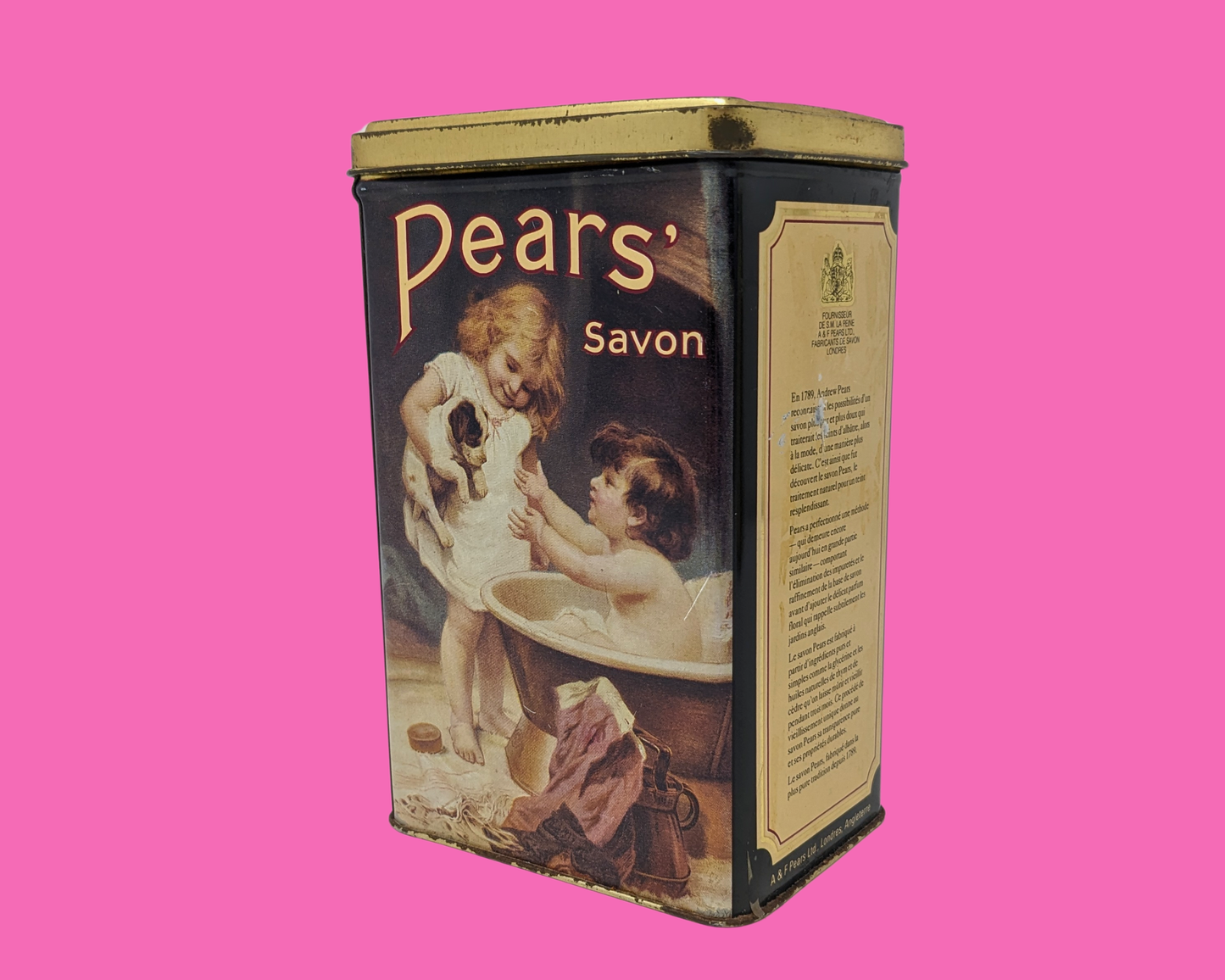 Vintage 1990's Pears' Savon Tin Box