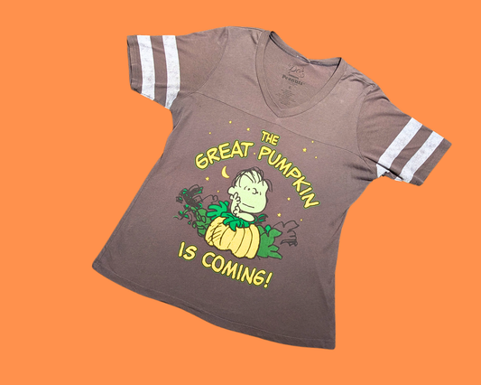 Y2K Charlie Brown, The Great Pumpkin is Coming T-Shirt Size M