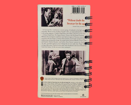 A Streetcar Named Desire VHS Movie Notebook