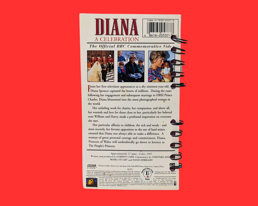 Diana A Celebration VHS Movie Notebook