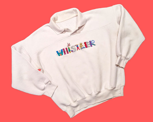 Vintage 1990's Whistler Embroidered Crewneck Size M-L