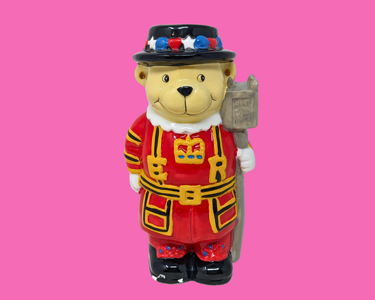 Adorable Queen Elizabeth Bear Guard Piggy Bank