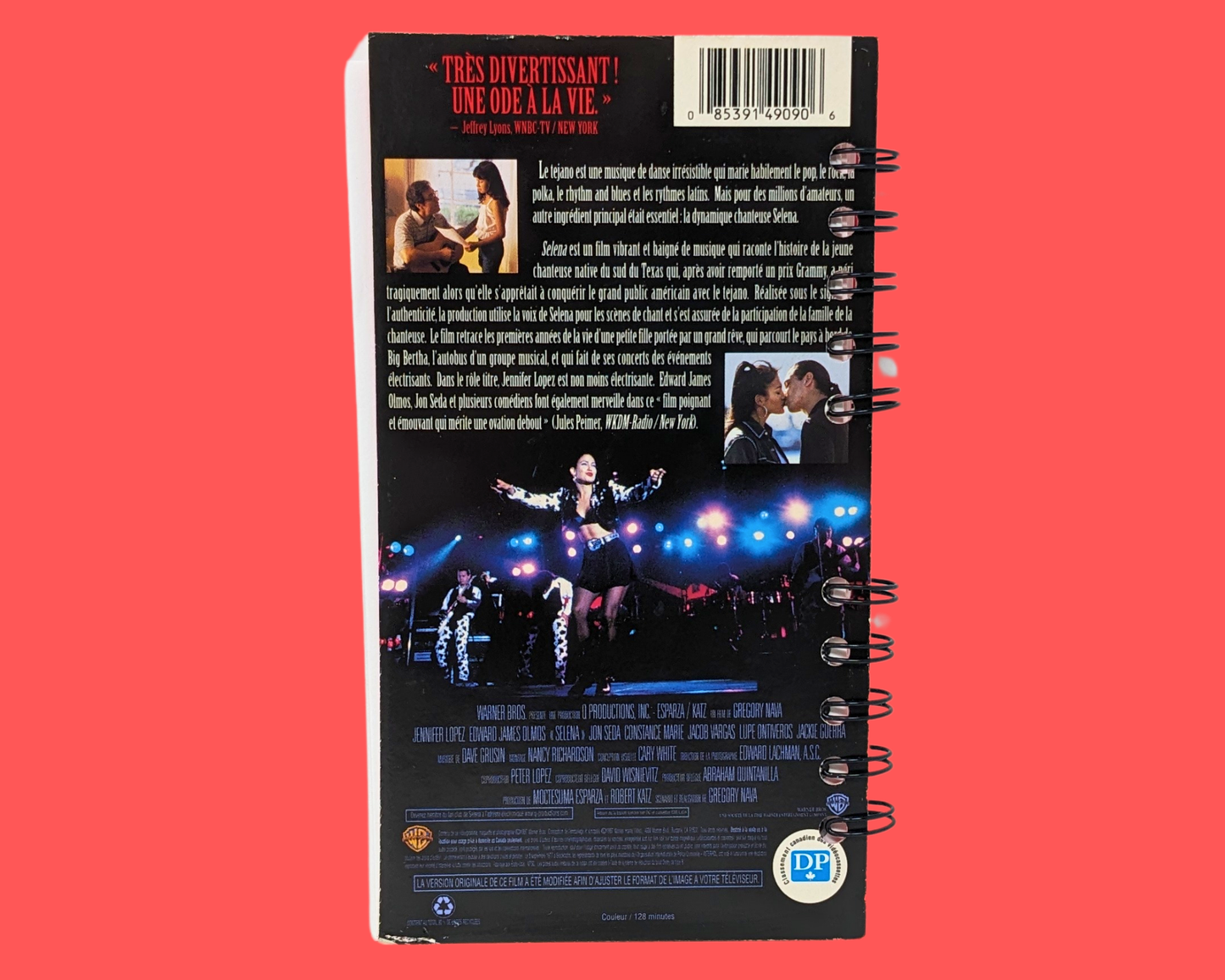 Selena VHS Movie Notebook