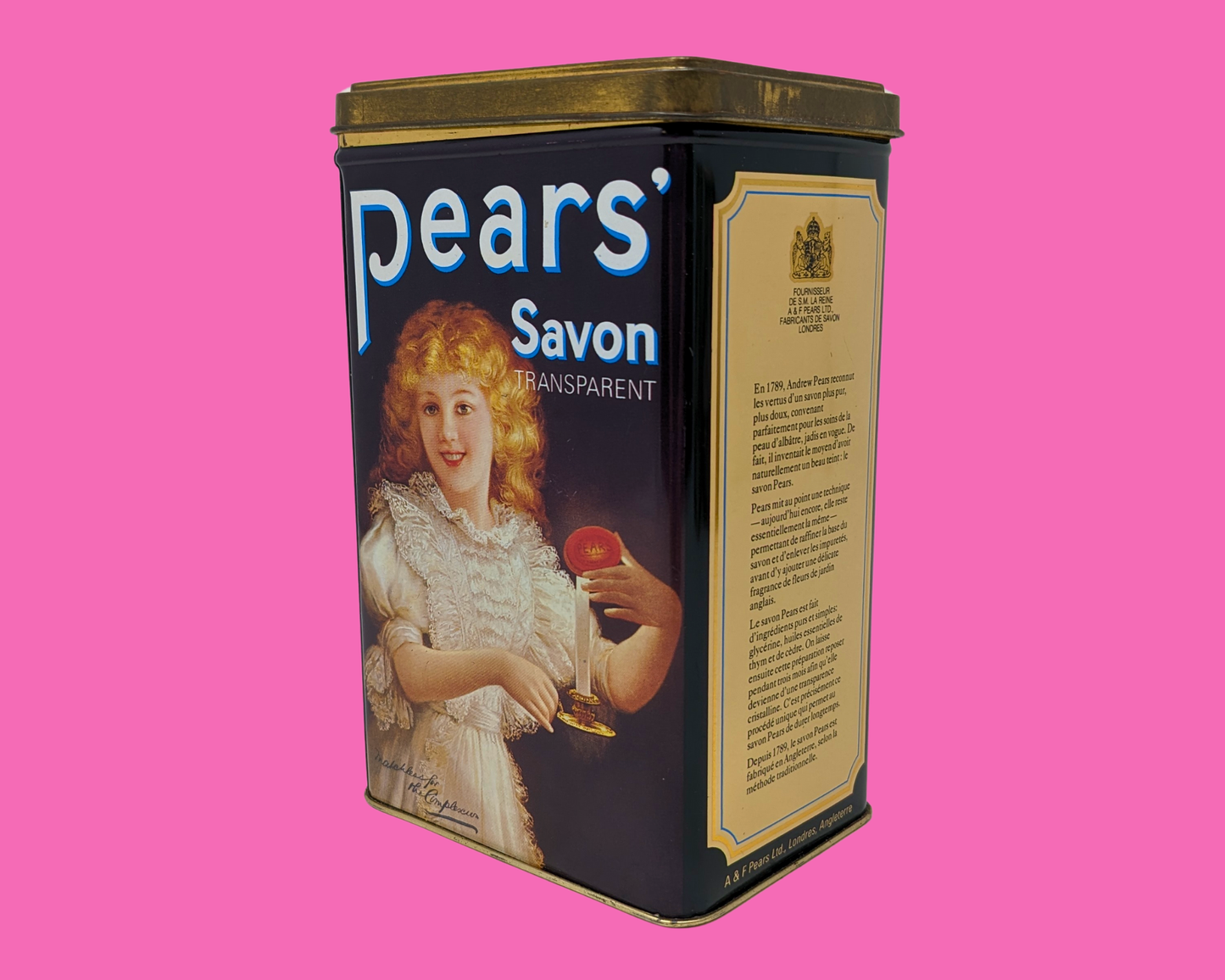 Vintage 1990's Pears' Savon Tin Box