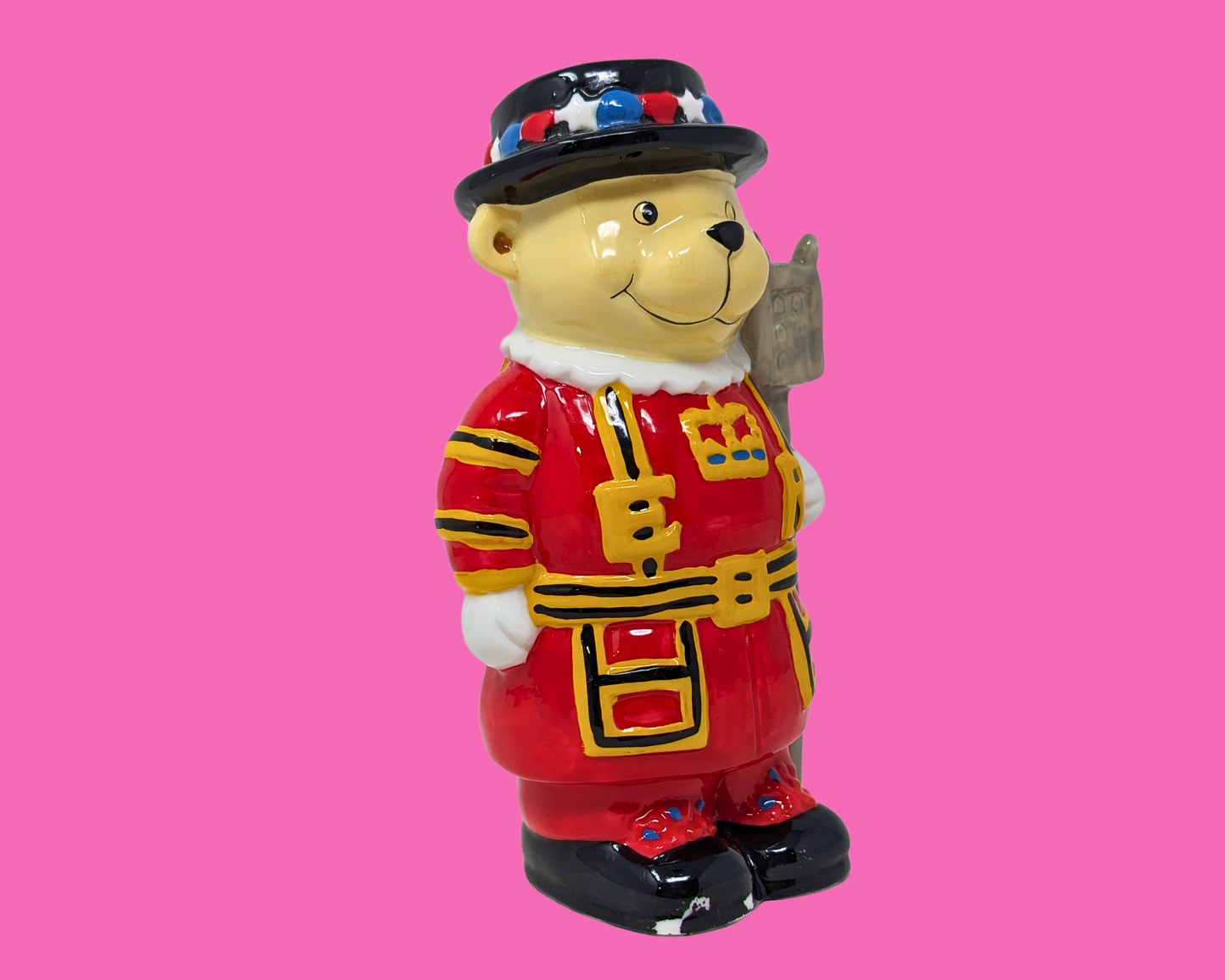 Adorable Queen Elizabeth Bear Guard Piggy Bank