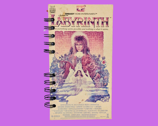 Labyrinth VHS Movie Notebook