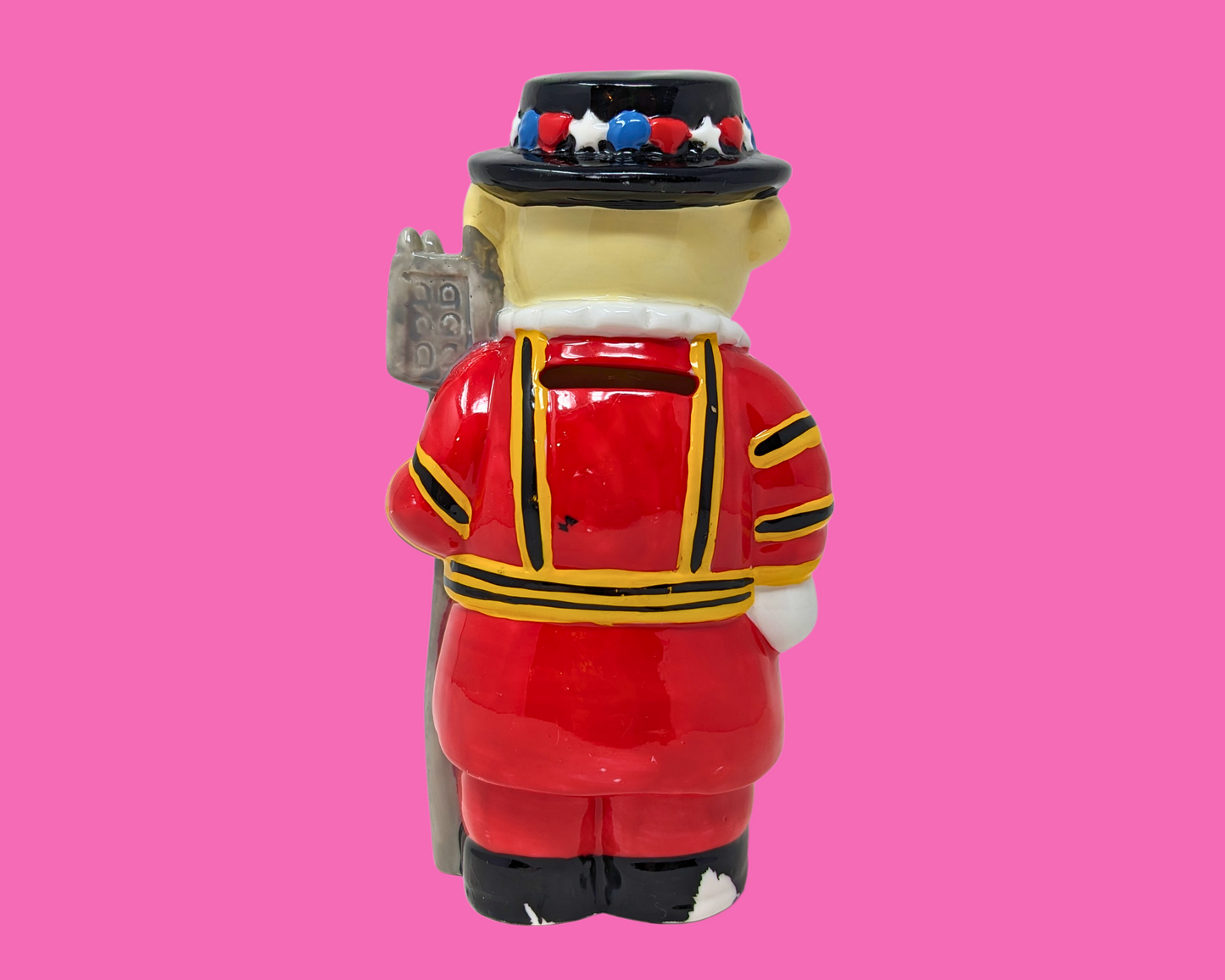 Adorable Queen Elizabeth Bear Guard Piggy Bank