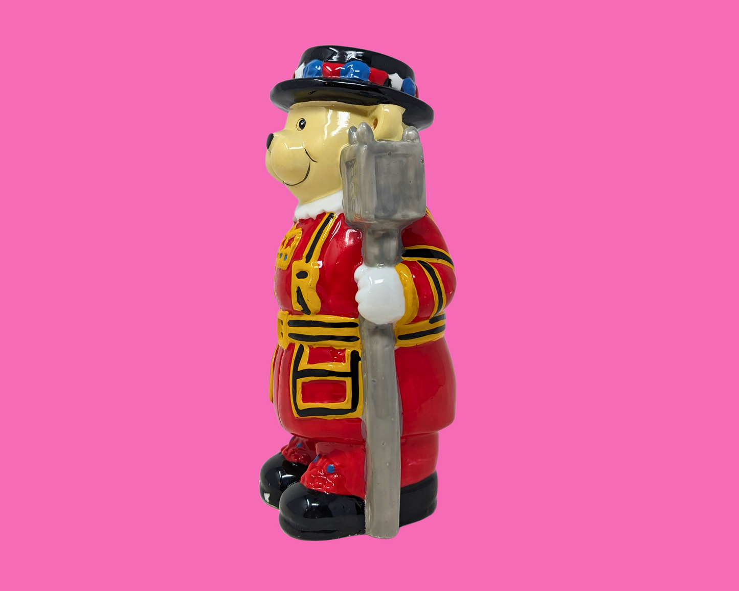 Adorable Queen Elizabeth Bear Guard Piggy Bank