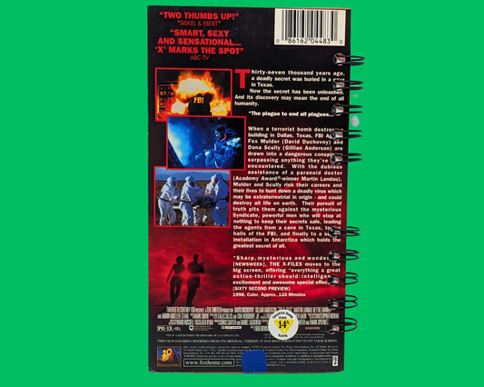 The X-Files VHS Movie Notebook