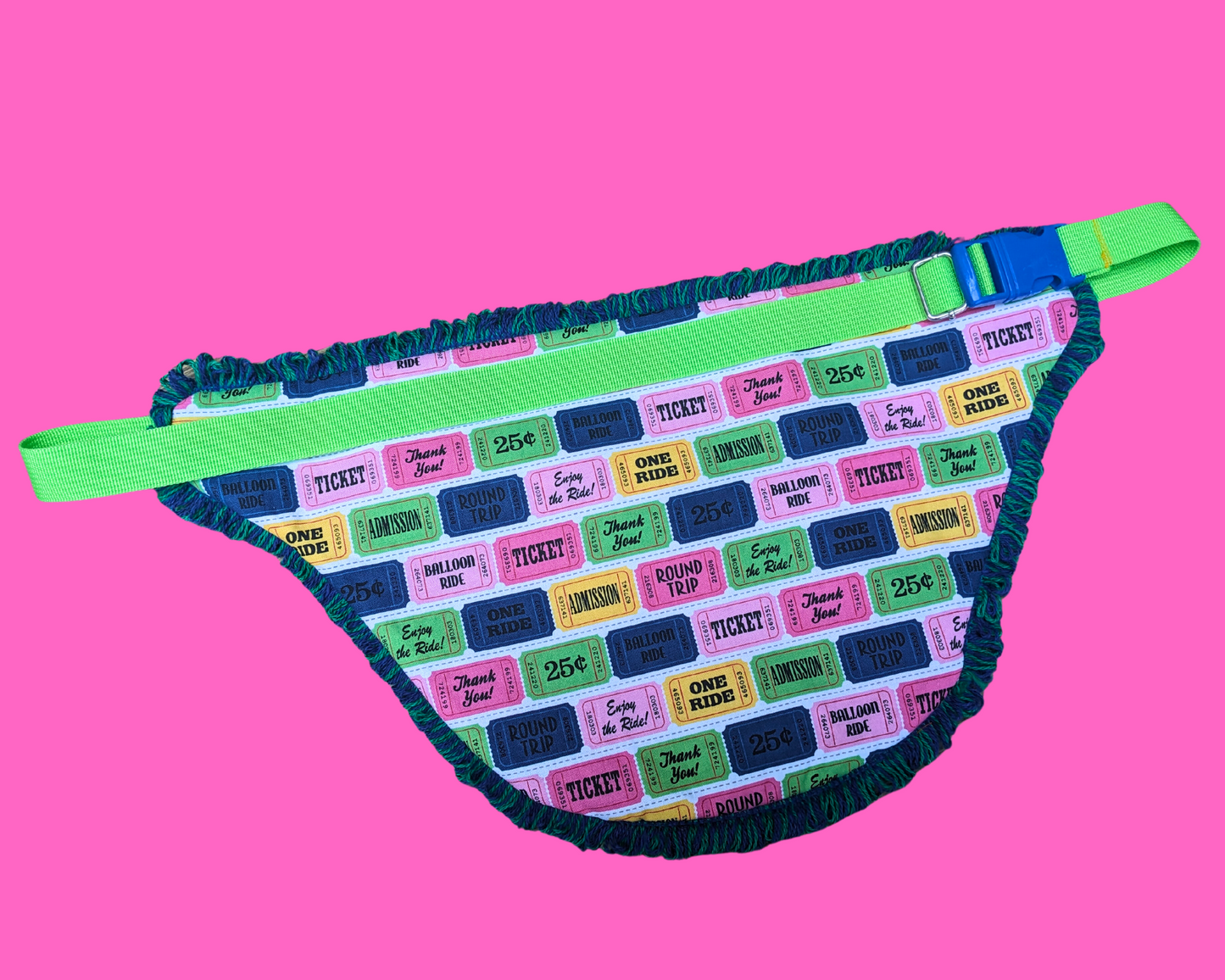 Handmade, Upcycled Ticket To Ride Fanny Pack