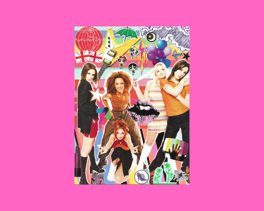 Print of Handmade Collage of The Spice Girls