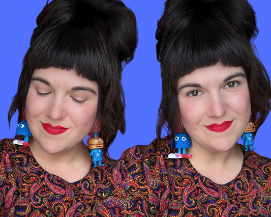 Handmade, Upcycled McDonald's Earrings