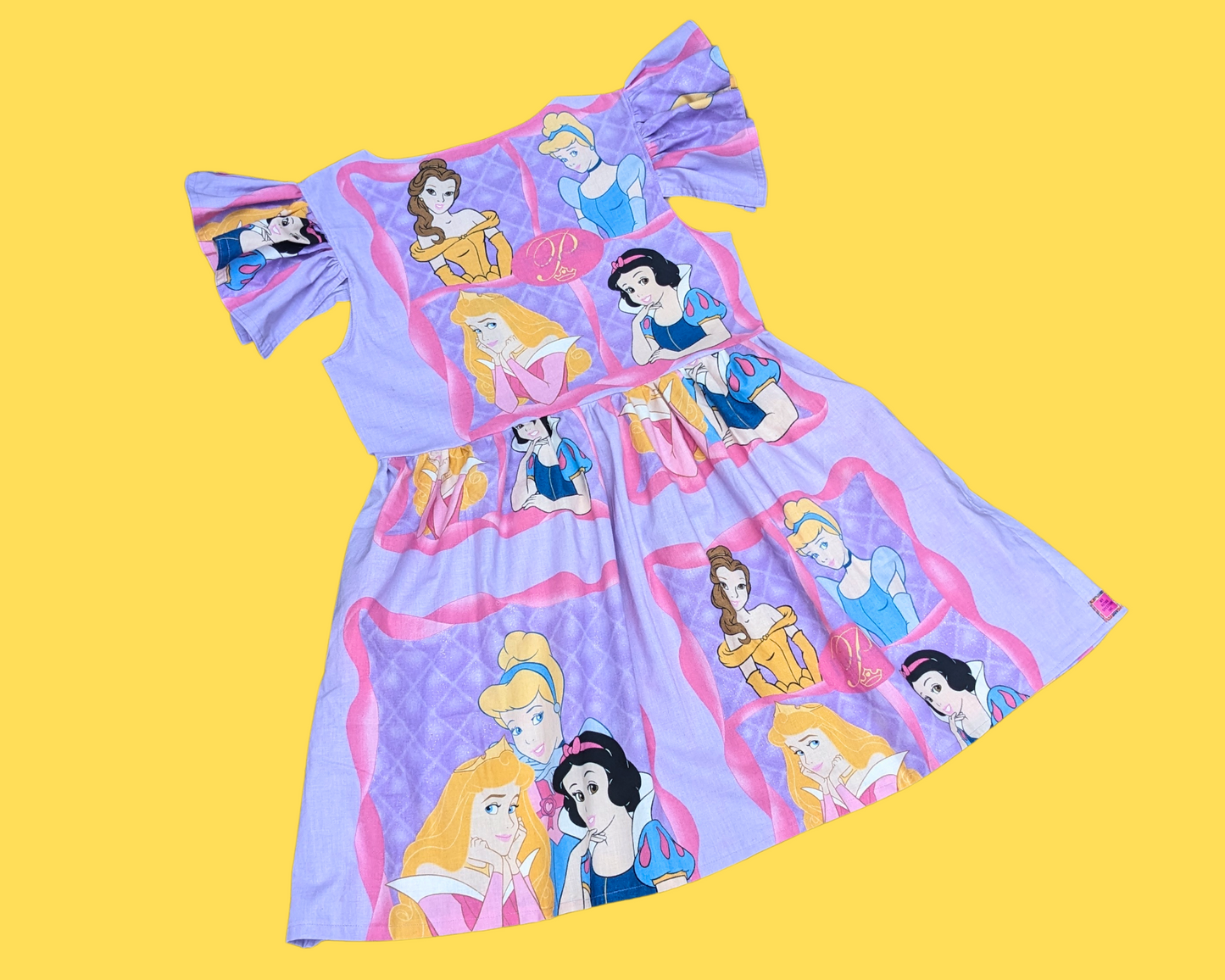 Handmade, Upcycled Disney Princesses, Cinderella, Belle, Snow White and Aurora, Bedsheet Dress Size M