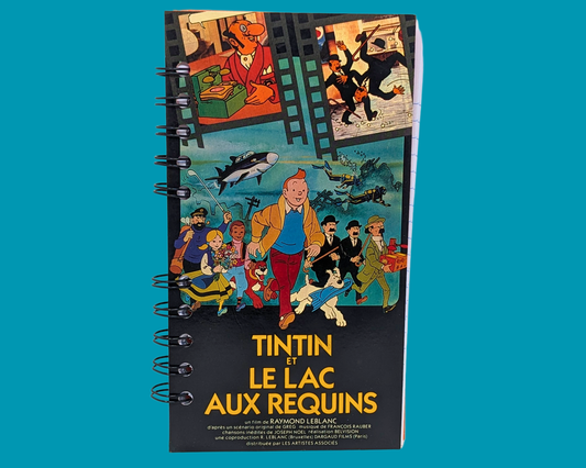 Tintin et Le Lac Aux Requins VHS Movie Notebook