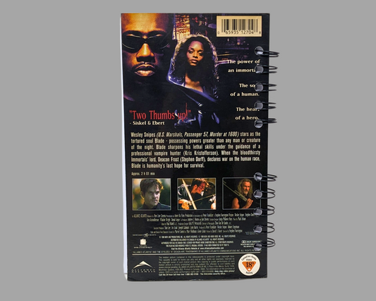 Blade VHS Movie Notebook