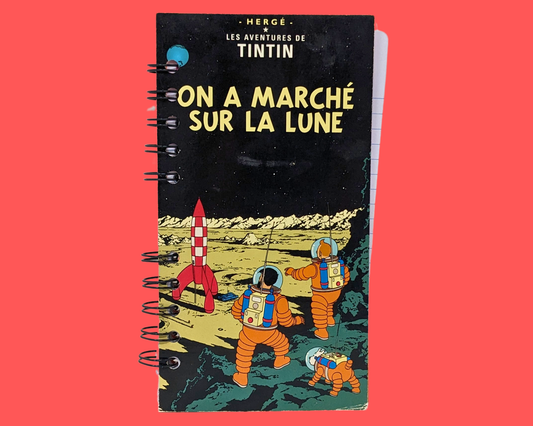 Tintin On A Marché Sur La Lune VHS Movie Notebook