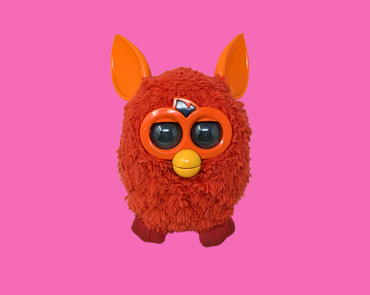 Y2K Orange Furby Toy, Not Functional