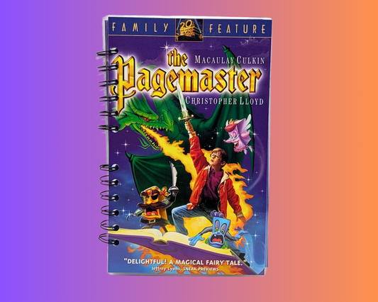 The Pagemaster VHS Movie Notebook